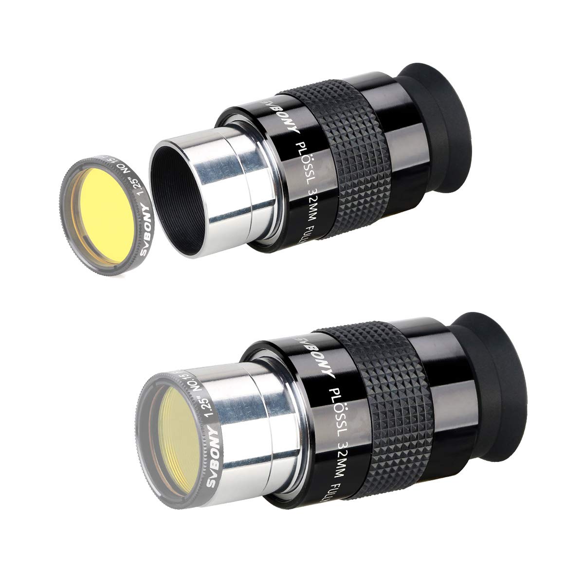 SVBONY SV131 Okular 32 mm 1,25 Zoll Plossl Teleskop Okular Teleskop Zubehör Standard 3,2 cm Filtergewinde für visuelle Astronomie Beobachtungen