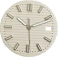 ISSUA Watch Accessory Set Green Luminous Strip Nail 30.5mm Watch Dial+Watch Hands Men's Watch Replacement Parts Compatible for NH35/NH36 Movement Nicely