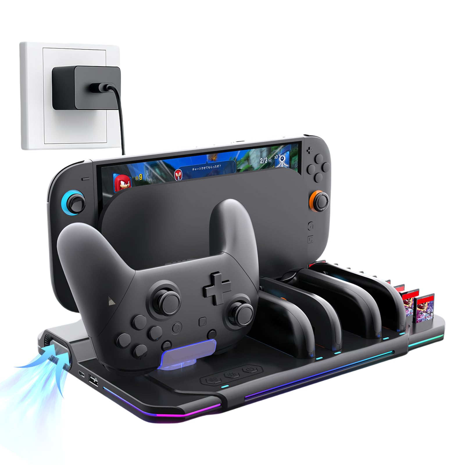【化粧箱付】Switch 本体, 周辺機器, 冷却ドック, コントローラーセット Amazon.co.jp: Switch 2 Pro & ジョイコン2用 充電スタンド 【新登場