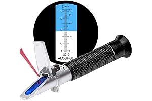 ABV Tester Alcohol Precision Spirit Refractometer with ATC 0-80%