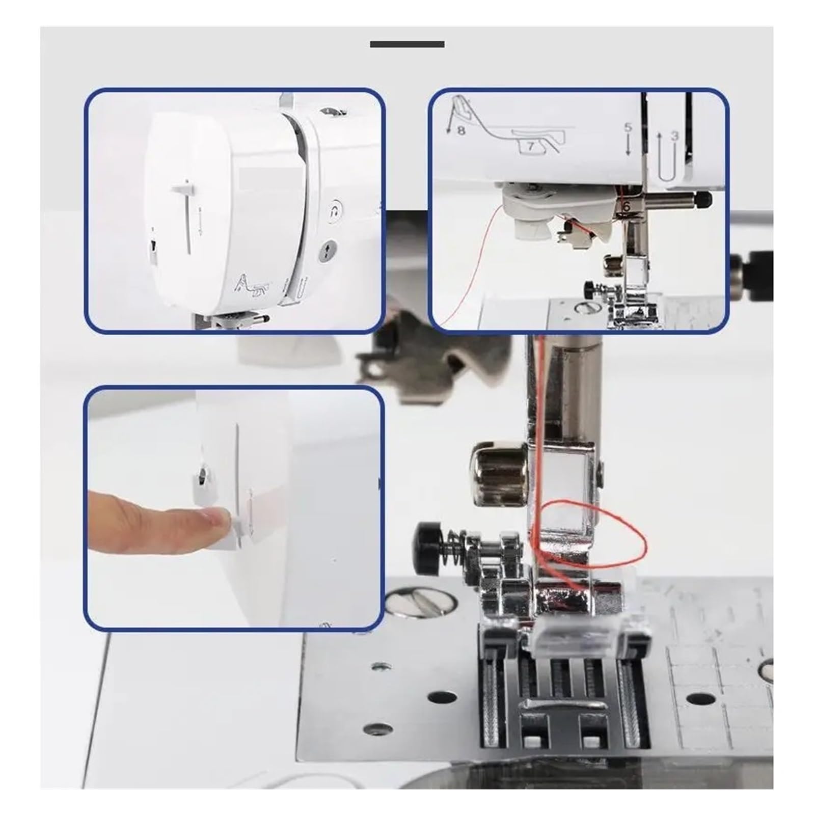 Máquinas De Bordar NV180 Ordenador Casa Máquina Coser Bordado Todo En Uno Multifunción Con Overlock Potente Silenciosa Y Estable