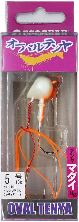 Ecogear 9734 Oval Tenya No. 5, T01 Orange Glow