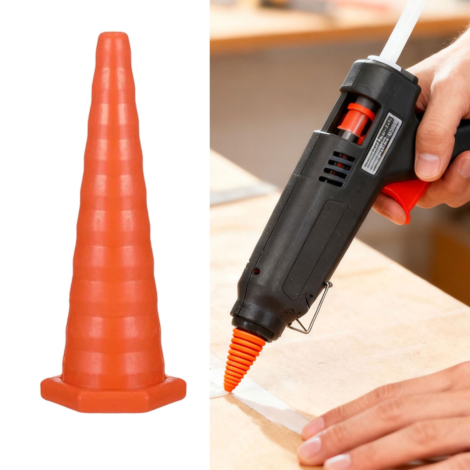 Lot de 35 accessoires pour pistolets à colle en silicone, y compris les grosses, moyennes et pointes, durabilité améliorée, pointes de colle réutilisables et stables
