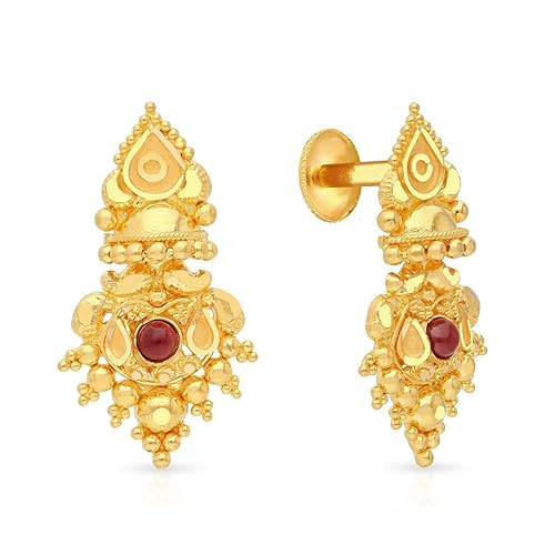 22 KT (916) purity Yellow Gold Earring EGDJNO220_Y for Women