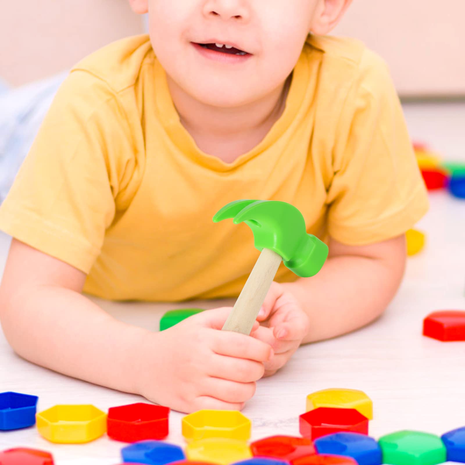 Juguetes de martillo de madera, martillos de simulación, herramientas de mantenimiento, juguetes educativos para niños, suministros de juegos de fiesta de cumpleaños 6