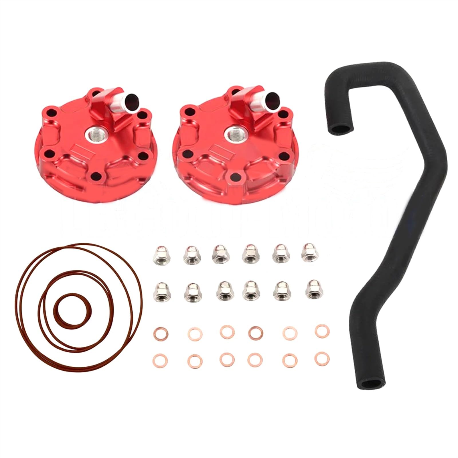 Accessori di ricambio Coperchio Della Testata Kit Guarnizione Valvola Di Sfiato Tubo Flessibile Di Sfiato Olio Coperchio Testata Per Honda NSR250 MC21 NSR250 MC28 Pezzo Di Ricambio Motore(Red)