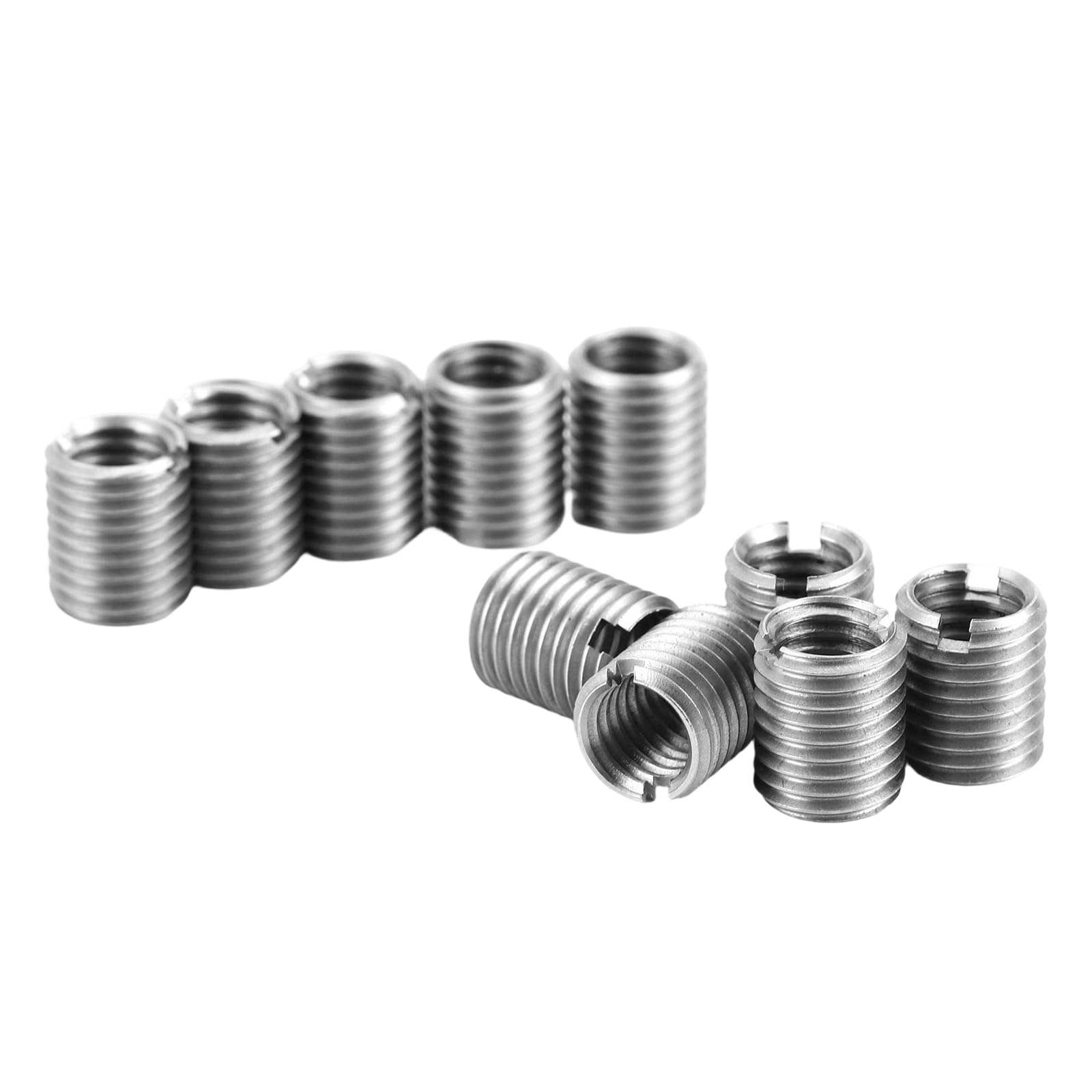Newft Multicolor 10Pcs 2-16Mm Thread Adapter Sleeve Reducing Nut Insert Nut Sleeve For Automotive And Mechanical Equipment Enduring Insert