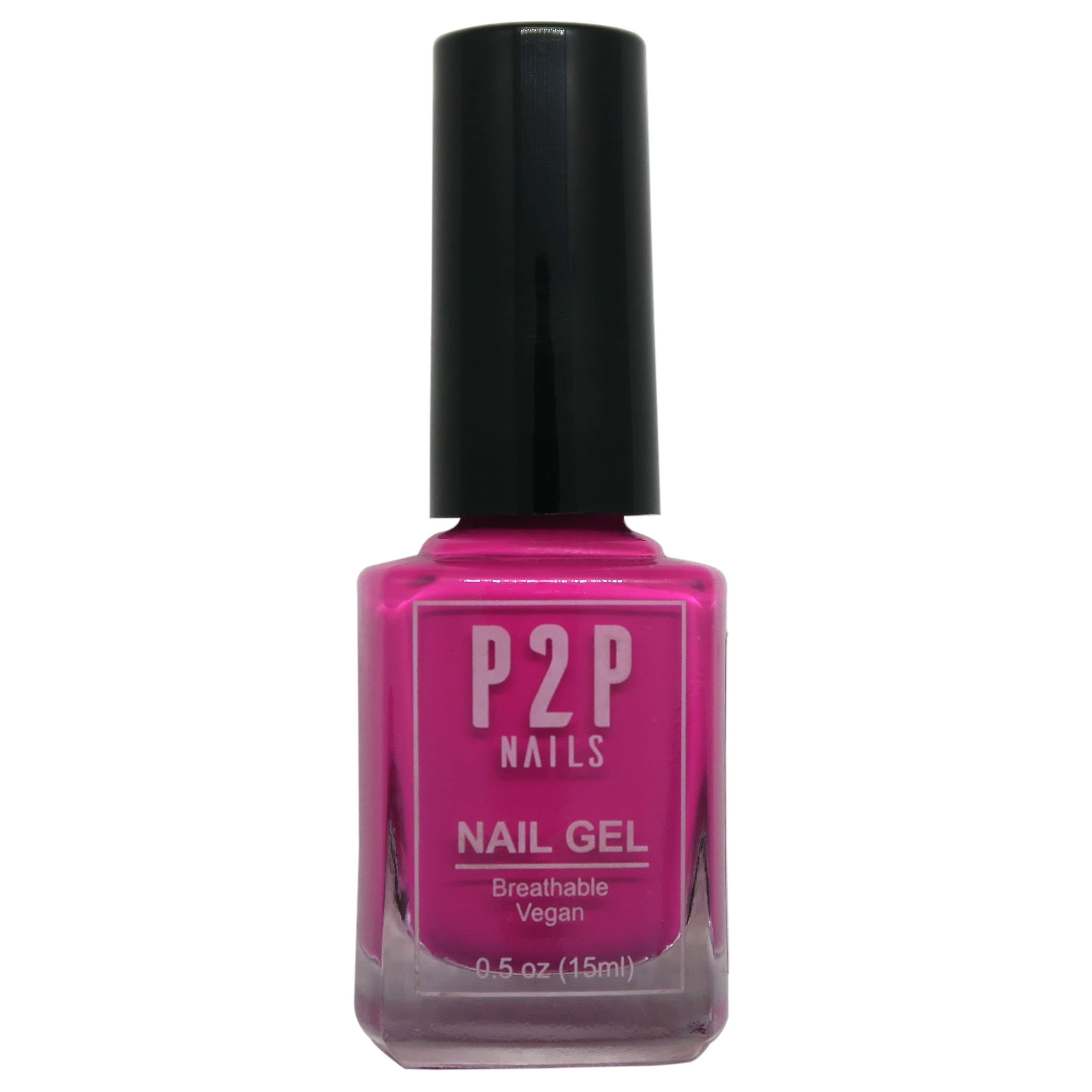 P2P Nails Vegan Purple Nail Gel Polish - Quick Dry Nail Polish - Smooth Texture Nail Gel in