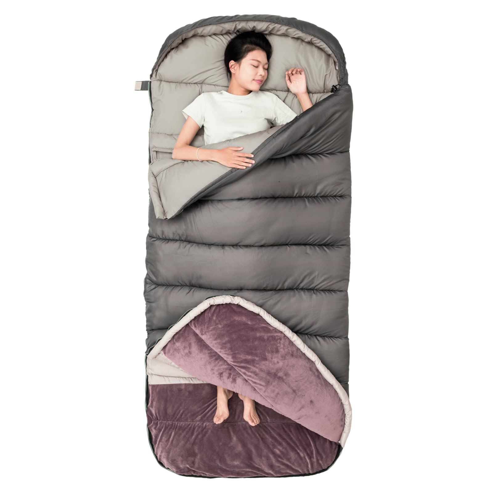 Amazon.co.jp: BISINNA シュラフ 冬用 3.5kg 加厚 ワイド 封筒型 寝袋