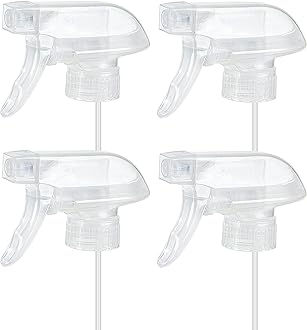 HOMBYS Sprayers Replacement Spray Nozzles with Mist Stream Sprayer for 8oz/16oz Glass Spray Bottles