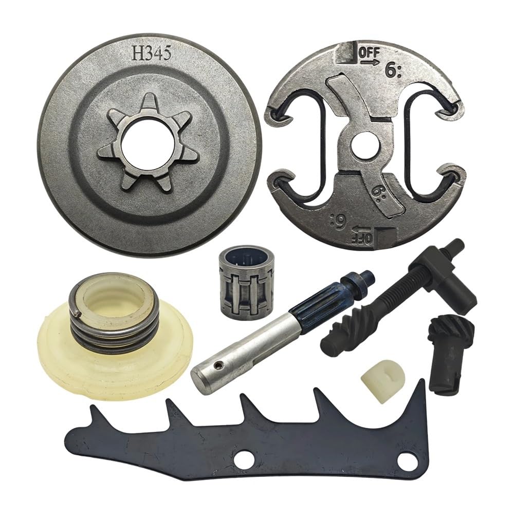 .325" 7T Clutch Drum Bearing Oil Pump Worm Gear for Husqvar 340 345 445 450 Jonser 2145 2150 Gas Chainsaw Spare Parts