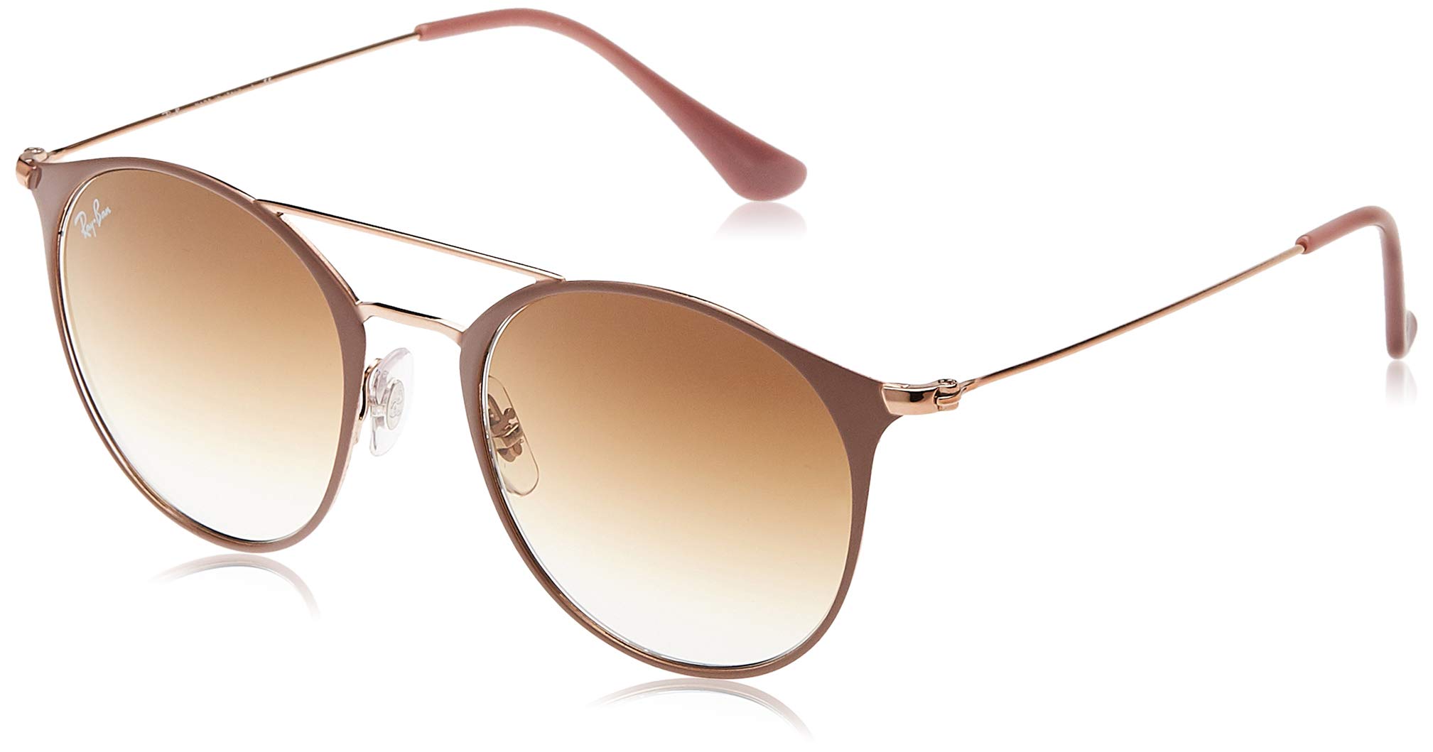 Ray-Ban 0rb354690715152steel Unisex Sunglass Round, COPPER TOP ON BEIGE 51 mm