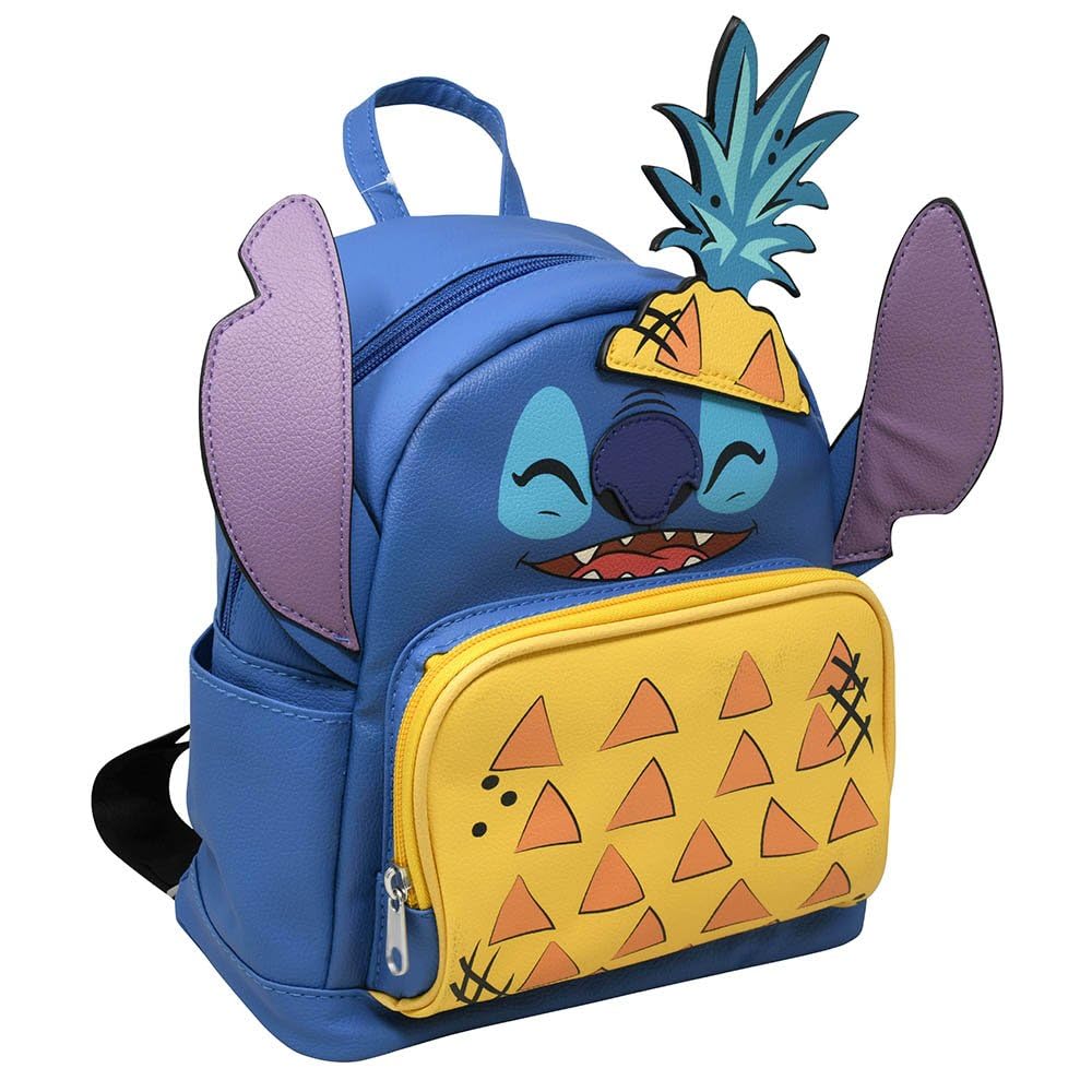 Disney Stitch Pineapple 10" Mini Deluxe Backpack with 1 Front pocket