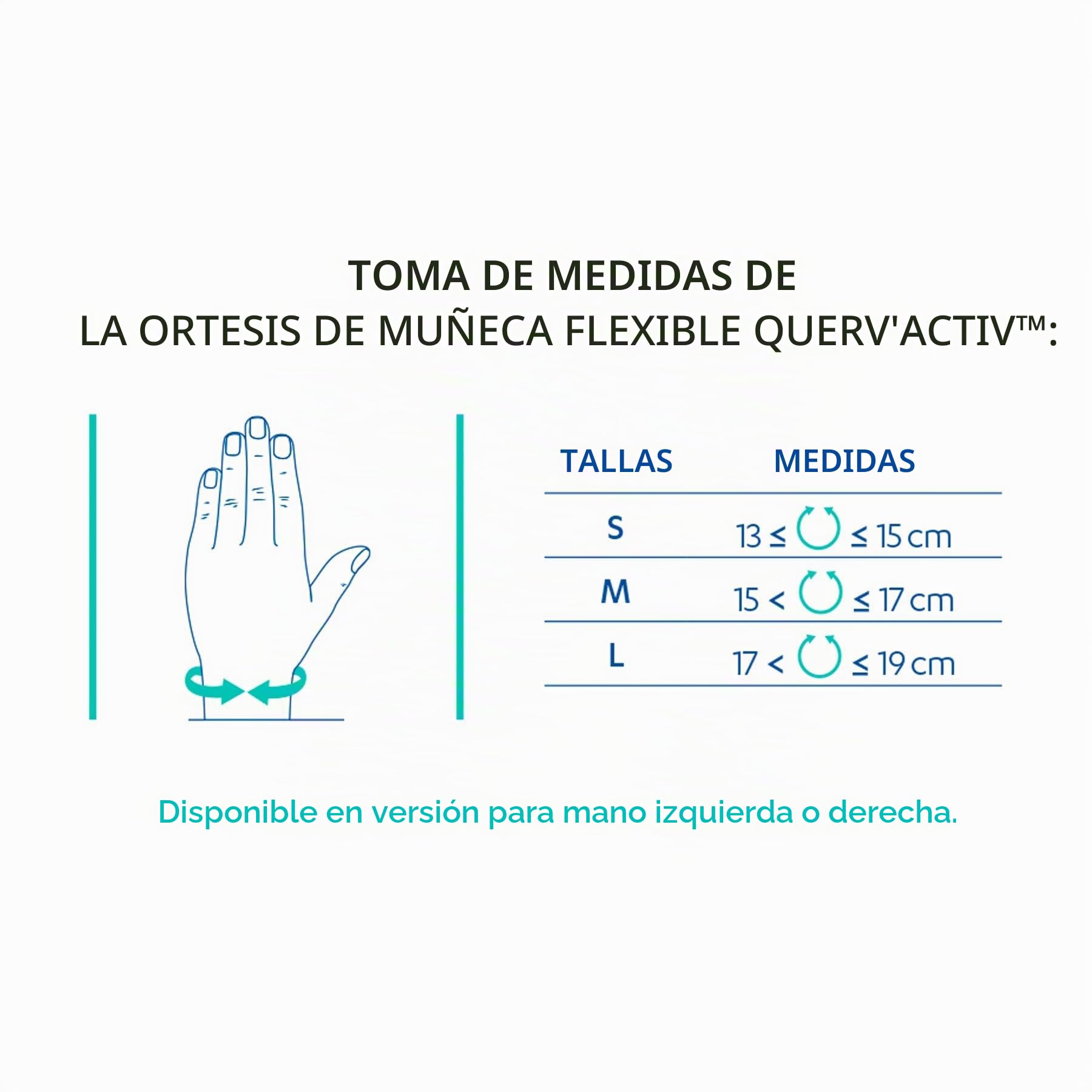 EPITACT QUERV'ACTIV - Ortesis tendinita de Quervain (L, Izquierda)