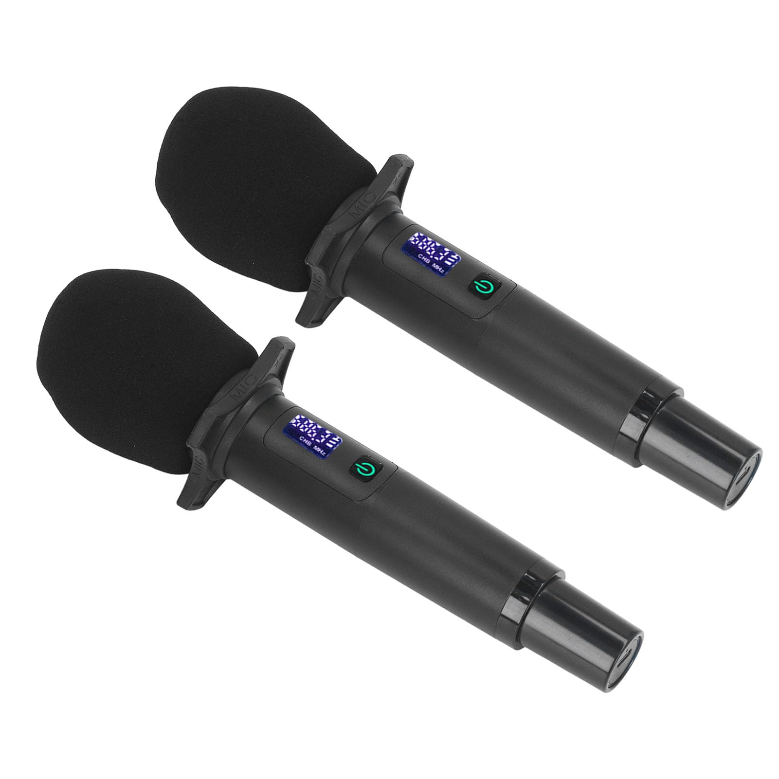 Microfono Professionale Karaoke Mic Dynamic Coil Design con Funzione Reverbica Batteria da 1500Mah per Studio Stage Box/Cover Canta