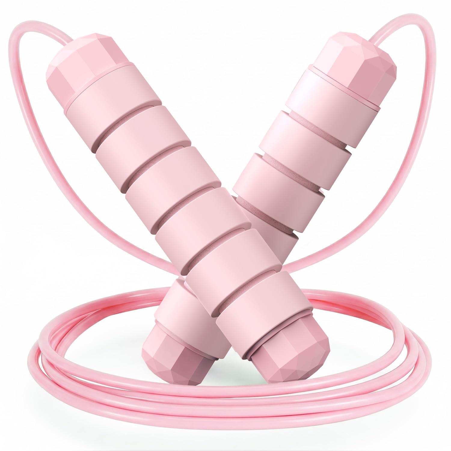 Jump Rope, Tangle-Free Rapid Speed Jumping Rope Cable with Ball Bearings for Women, Men, and Kids, Adjustable Steel Jump Rope with Foam Handles for Home Gym Exercise Fitness Workout Equipment &amp; Slim Body