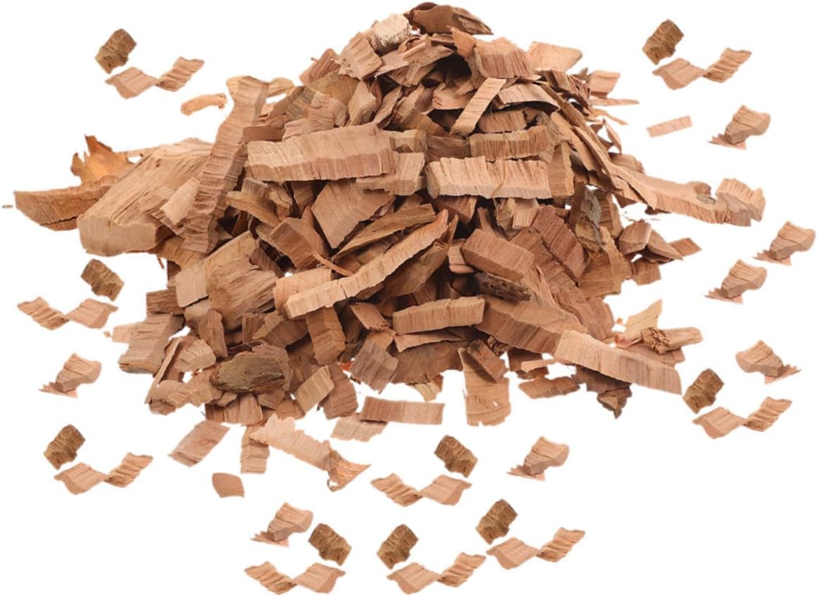 POPETPOP Apple Wood BBQ Chips Bag for Smoking Meat Easy Ignition Wood Chunks for Grills and Smokers Consistent Smoke Flavor Enhancer for Outdoor Barbecue Parties and Family Gatherings