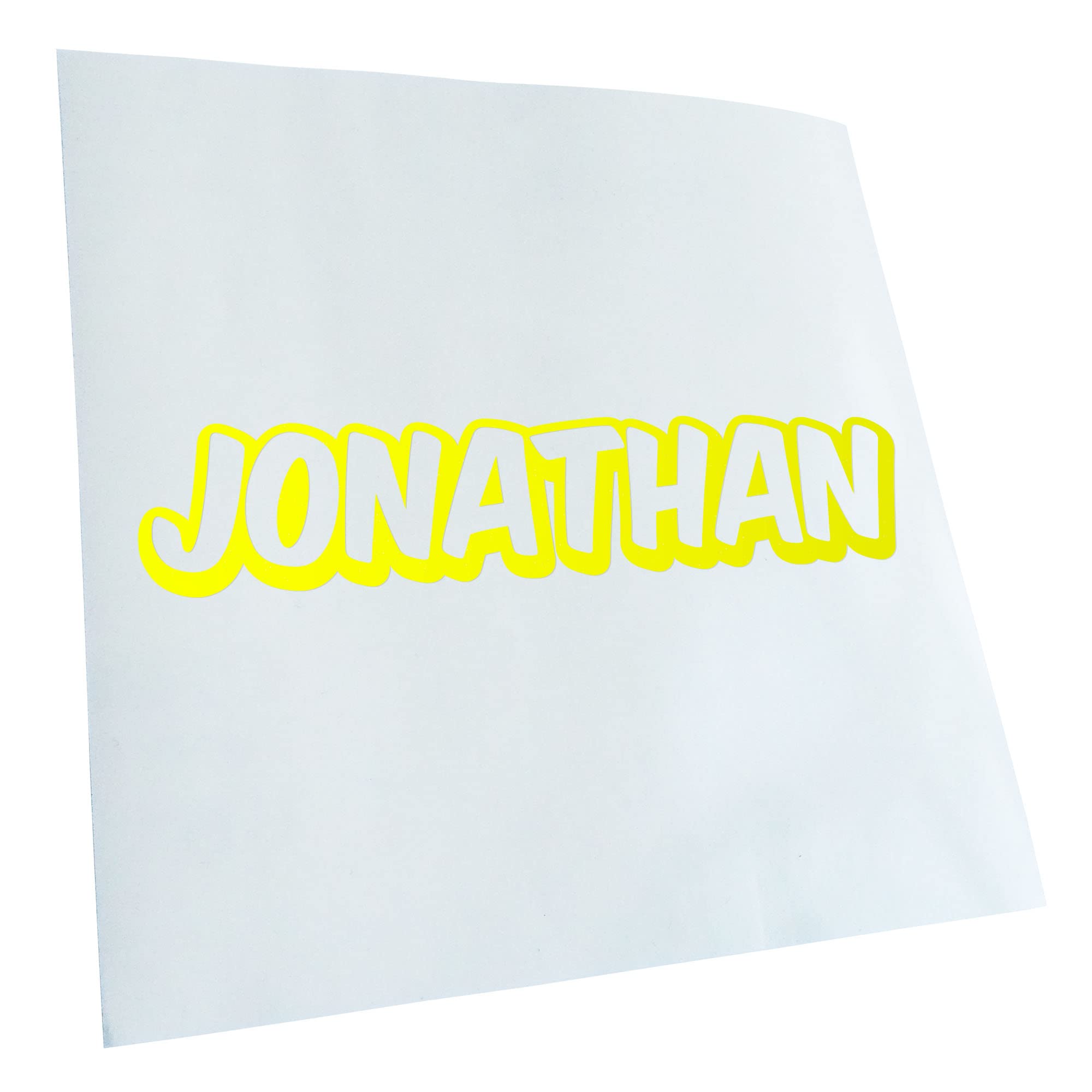 Kiwistar Jonathan First Name Boys Stickers 25 Colours Neon Matt