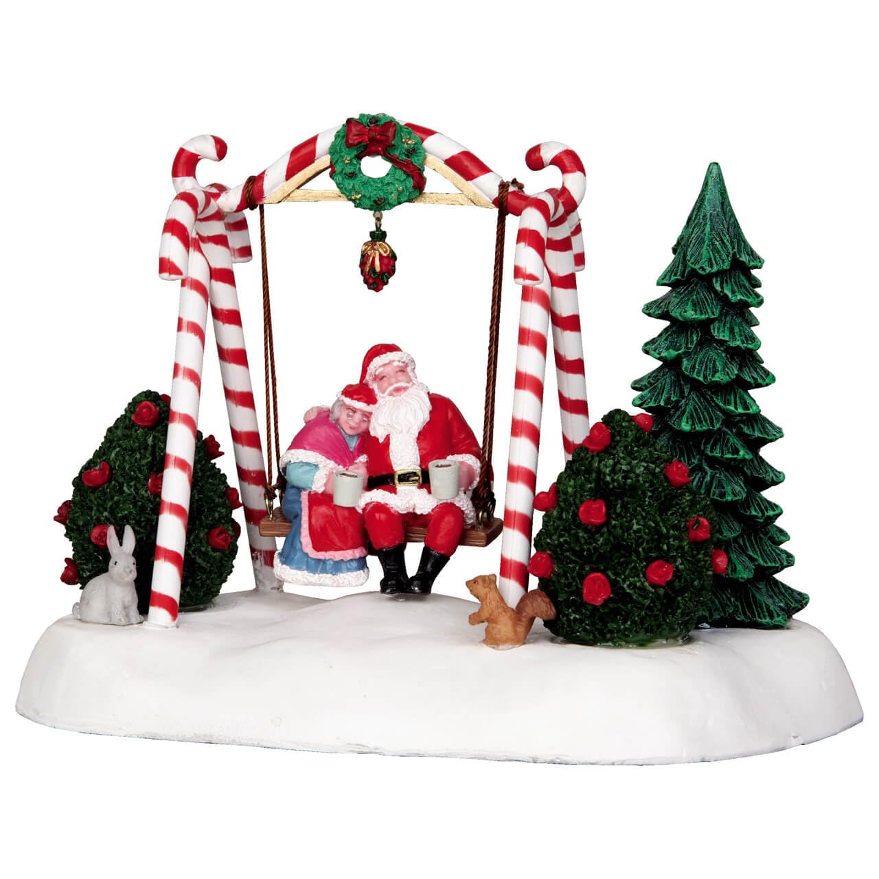 Lemax 24479 Wonderland Accessoire : balançoire Père Noël