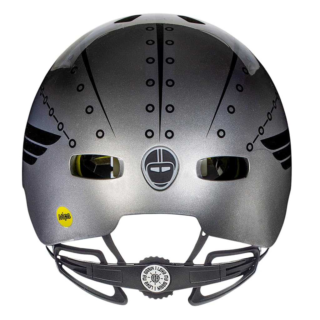 Nutcase Kinder Fahrradhelm Little Nutty Gloss, Robo Boy, 48-52 cm