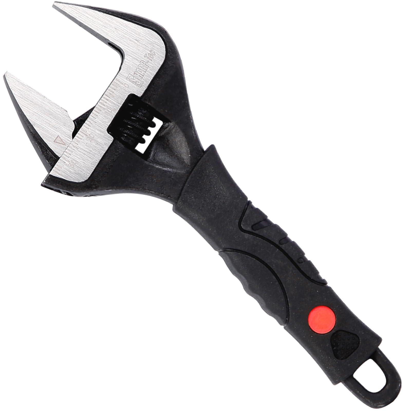 Sharp-tec 6-Inch Adjustable Spanner Wrench (150mm), 34mm Wide Jaw Large Opening, Chrome Vanadium Steel, Black Oxide Finish
