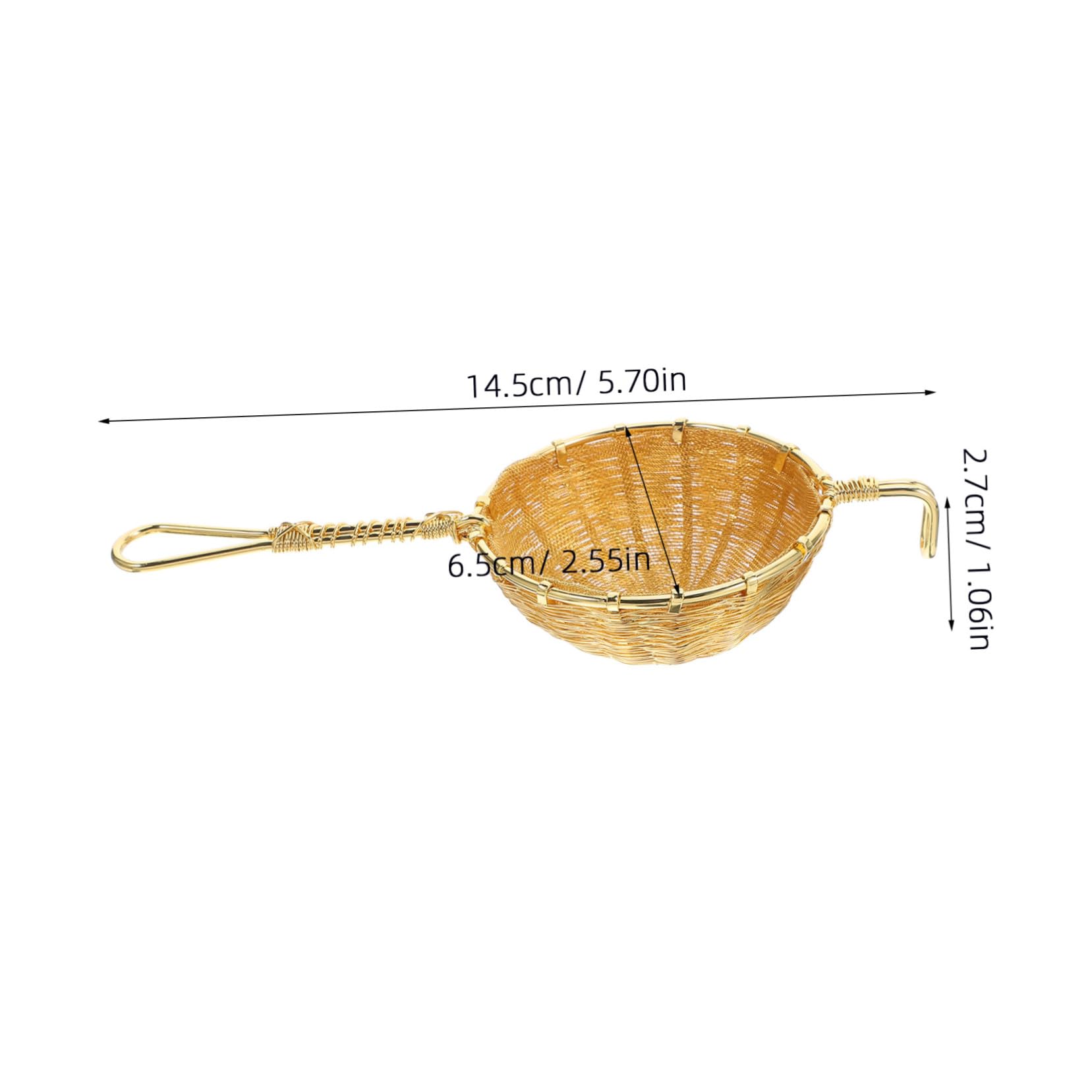 Filtre à Thé Lavable Passoire Fine à Thé Vrac avec Poignée Infuseur Réutilisable pour Sucre Épices Élégant