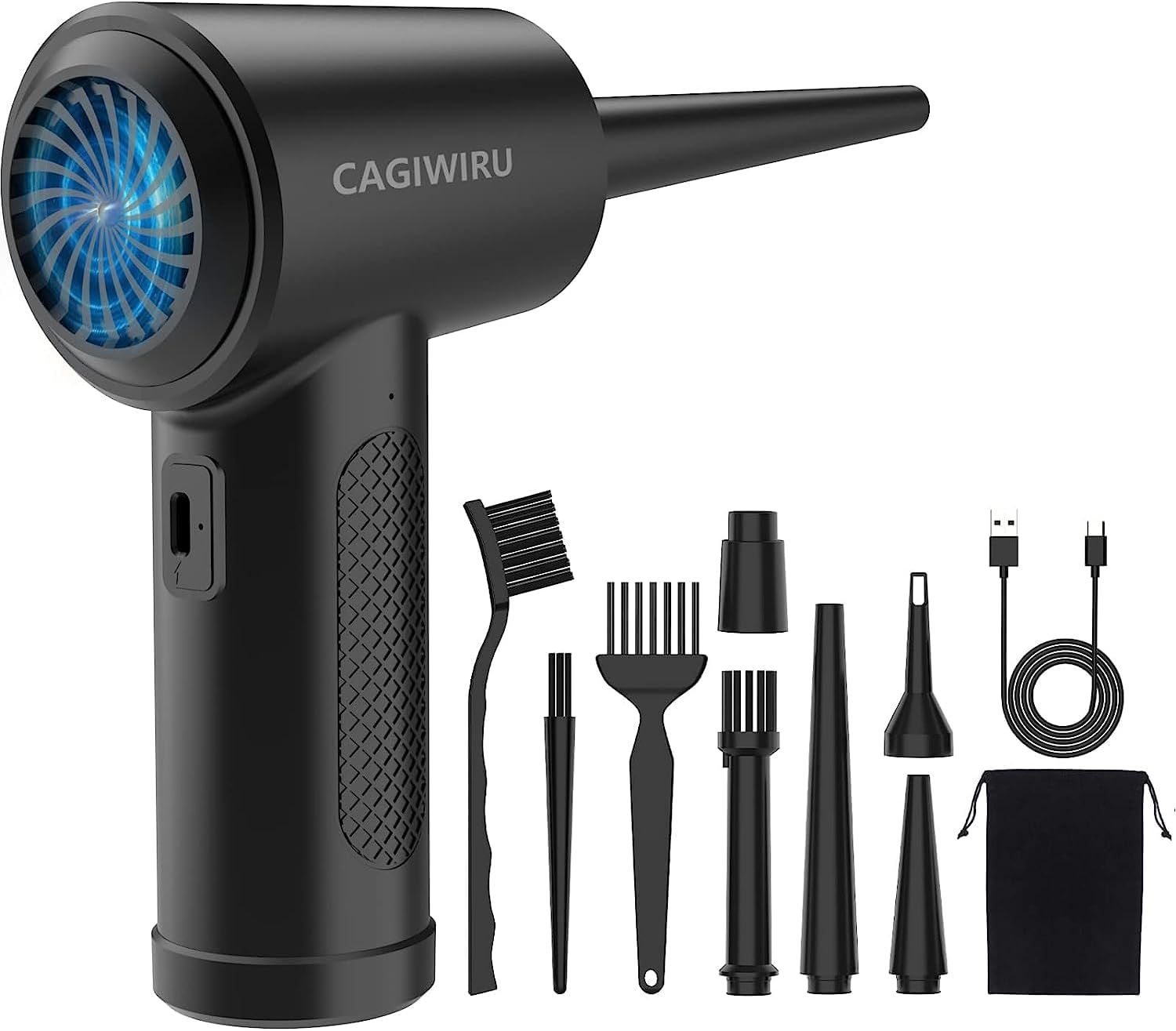 Compressed air Duster, Electric air Duster 110000RPM Keyboard Cleaner for Office no Canned air