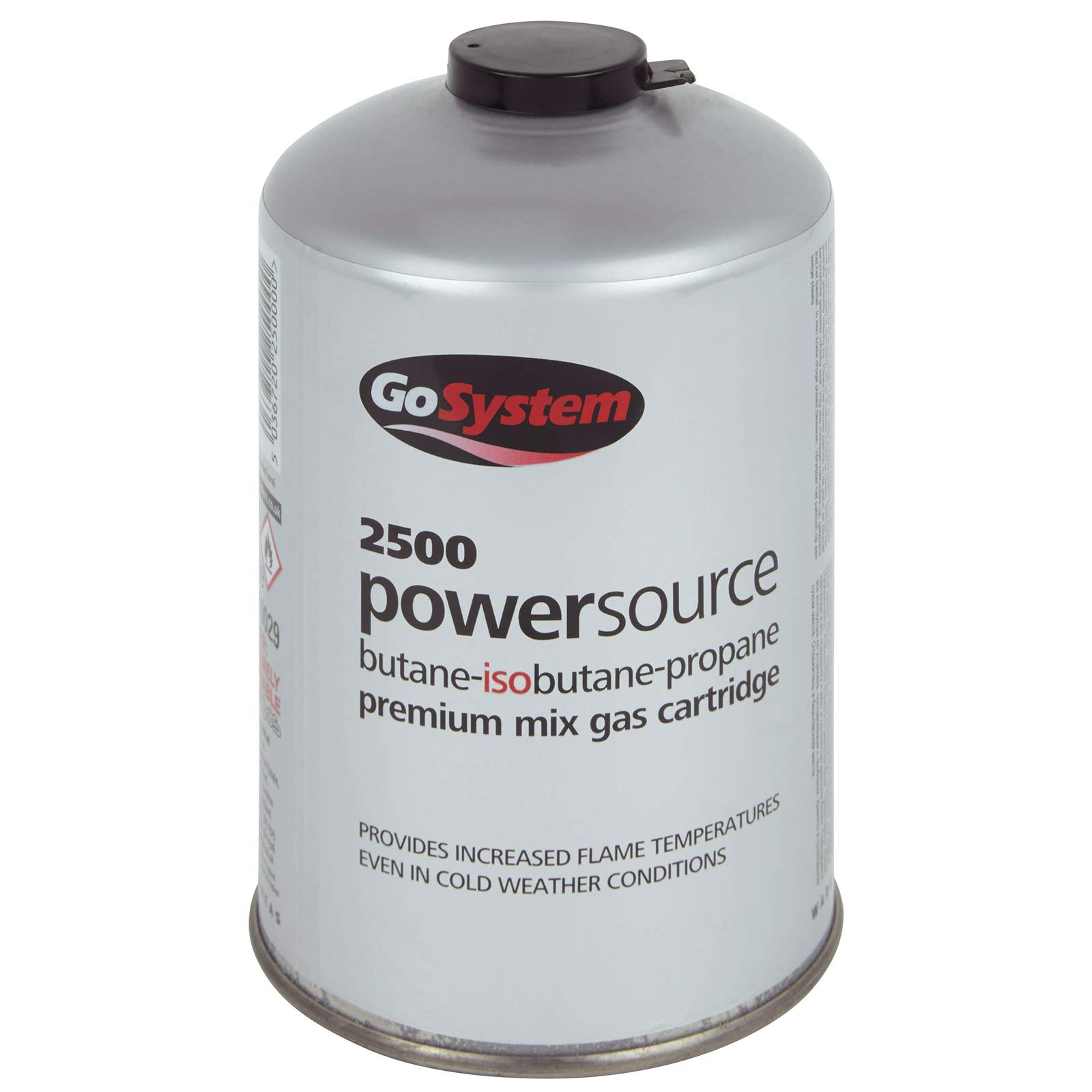 Gosystem Silver Butane Propane Threaded Mix Gas Cartridge - 445 Gram