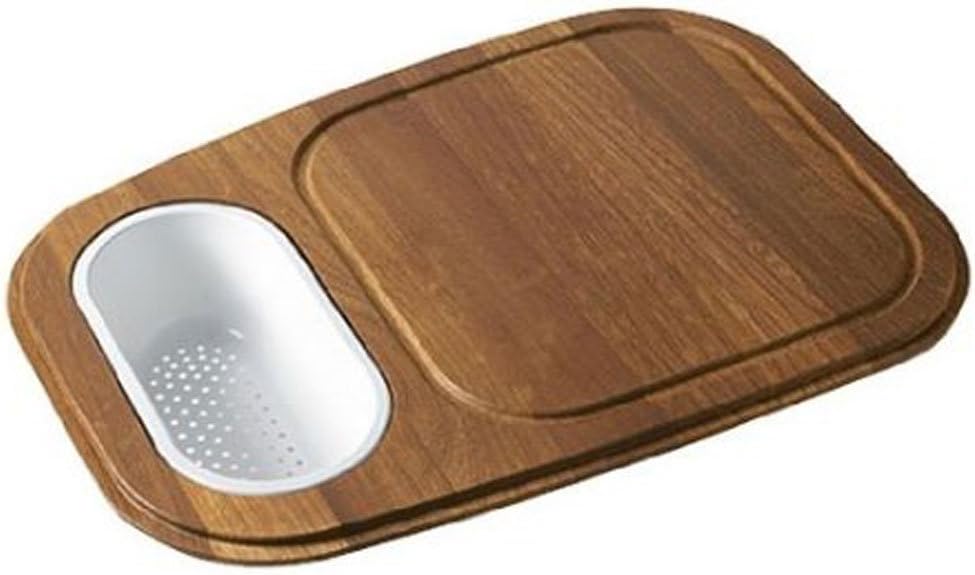 PR-40C Prestige Plus Solid Wood Cutting Board with Integral Colander