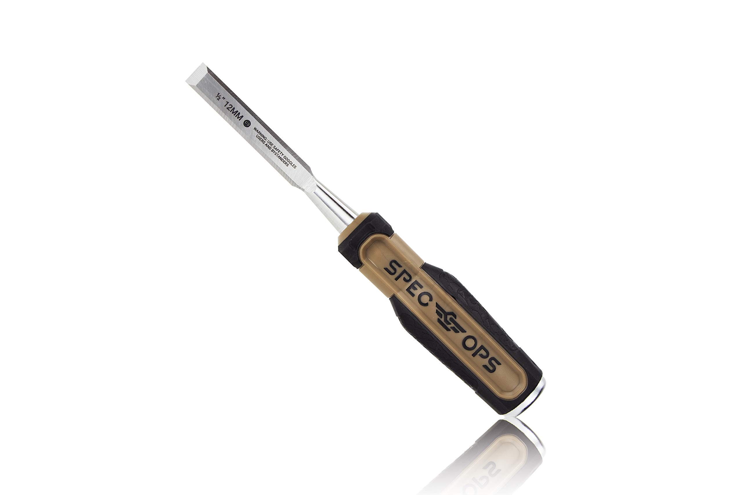 Spec Ops Tools Wood Chisel, 1/2" Blade, High-Carbon Steel Blade, Shock-Absorbing Grip, 3% Donated to Veterans-picture-28