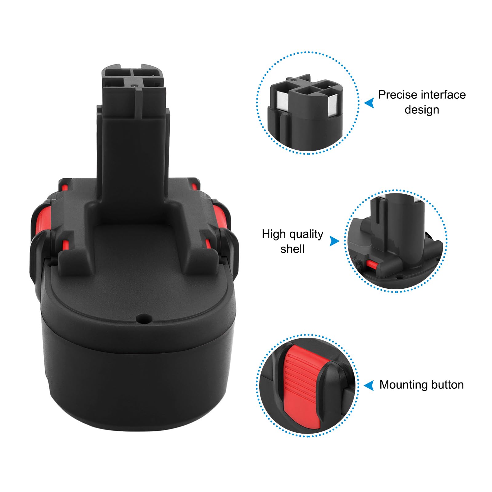 18V 4500mAh NI-MH Batería para Bosch BAT025 BAT026 BAT160 BAT180 BAT181 BAT189 2607335266 2607335535 2607335536 13618 1644 GSB 18 VE-2 PSR 18VE-2 PSB 18 VE-2