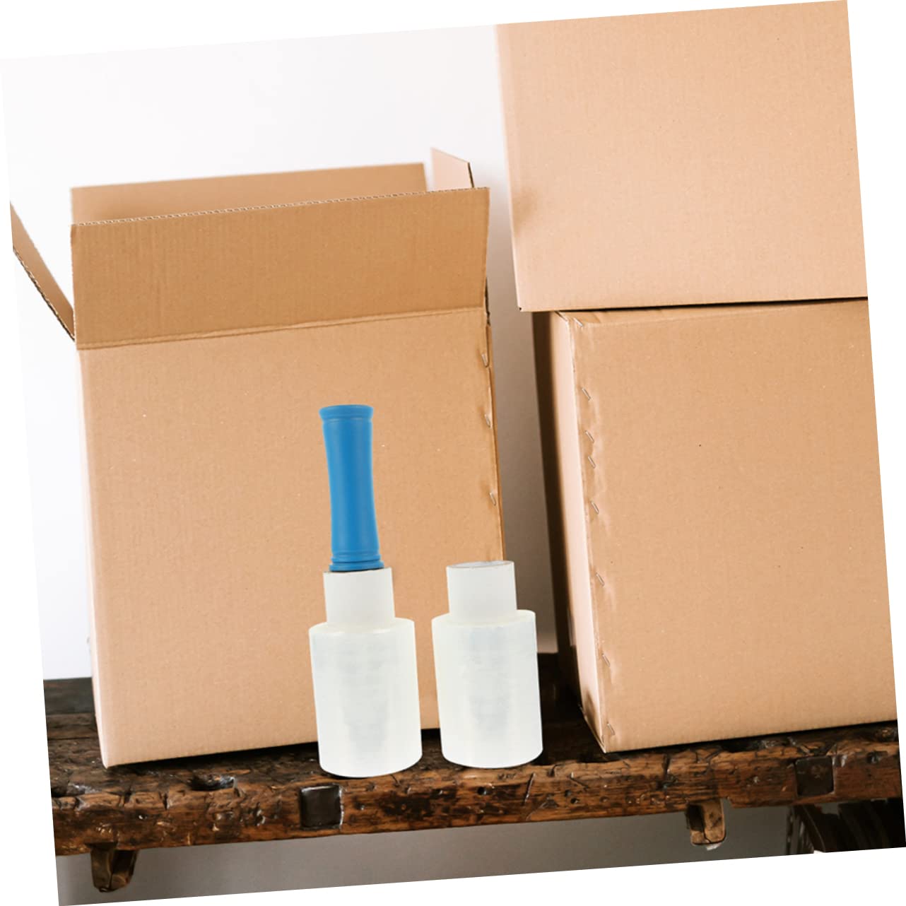 LALAFINA Membrana De Manija Retráctil Rollo De Film Estirable Industrial Film Autoadhesivo Para Mudanzas Color De Manija Aleatorio Para Embalar Cajas y Paquetes De Transporte