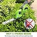 WORKPRO Cordless Grass Shear & Shrubbery Trimmer - 2 in 1 Handheld Hedge Trimmer 7.2V Electric Grass Cutter 2.0Ah Rechargeable Lithium-Ion Battery and USB Cable Included