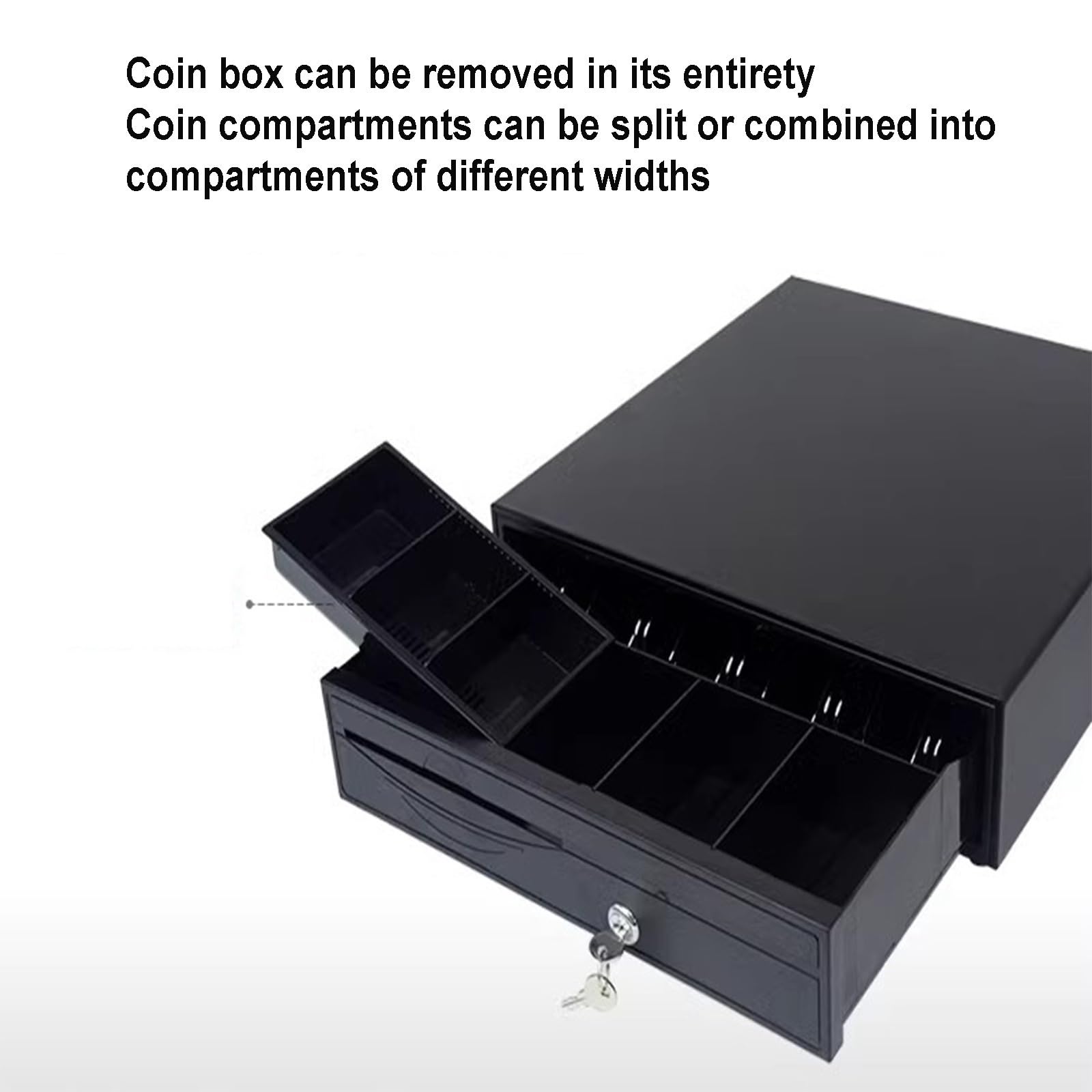 Cajas registradoras, Cajón de Caja registradora con Bandeja extraíble for Monedas, for Empresas y Sistemas Punto Venta