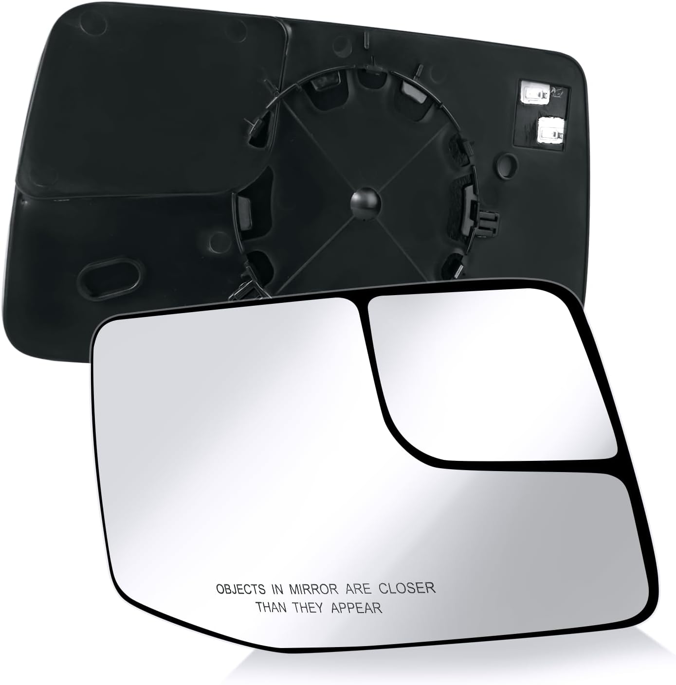 Driver Left Side Mirror with Rear Holder Convex Blind Spot Glass Replacement For Chevy Silverado 1500 2019-2024 GMC Sierra 1500 2020-2024 OEM Fit Mirror Glass Replace 84309707，GM1324160