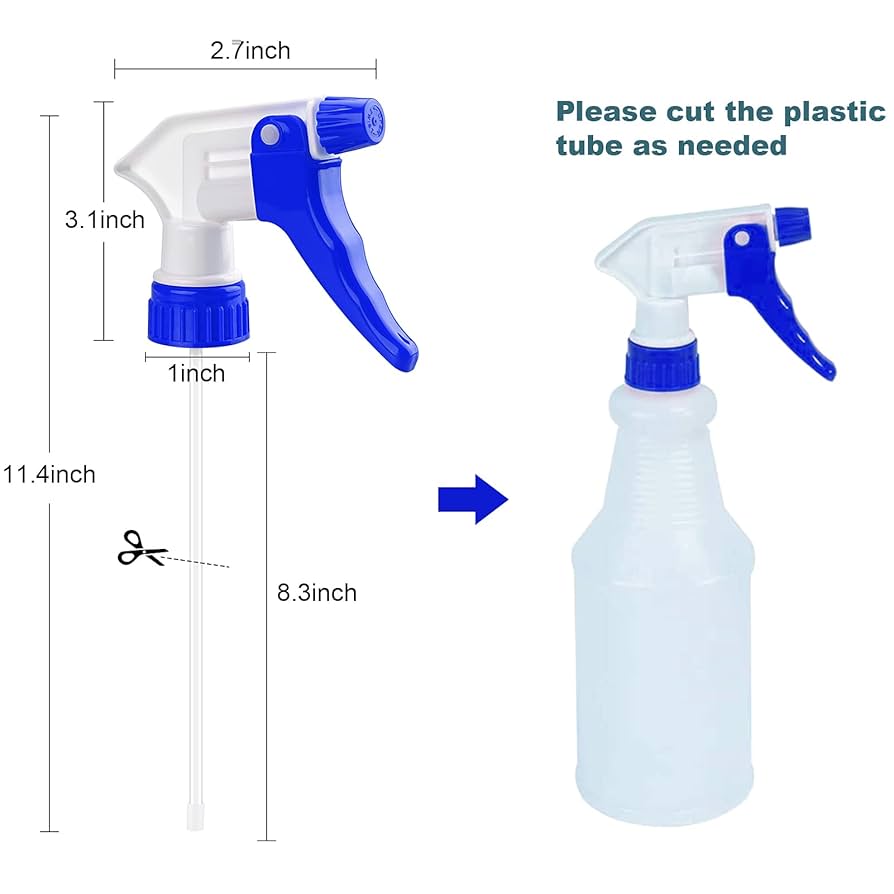 Aazon.co - 6PCS Spray Bottle Replaceent Nozzle Heavy Duty Plastic