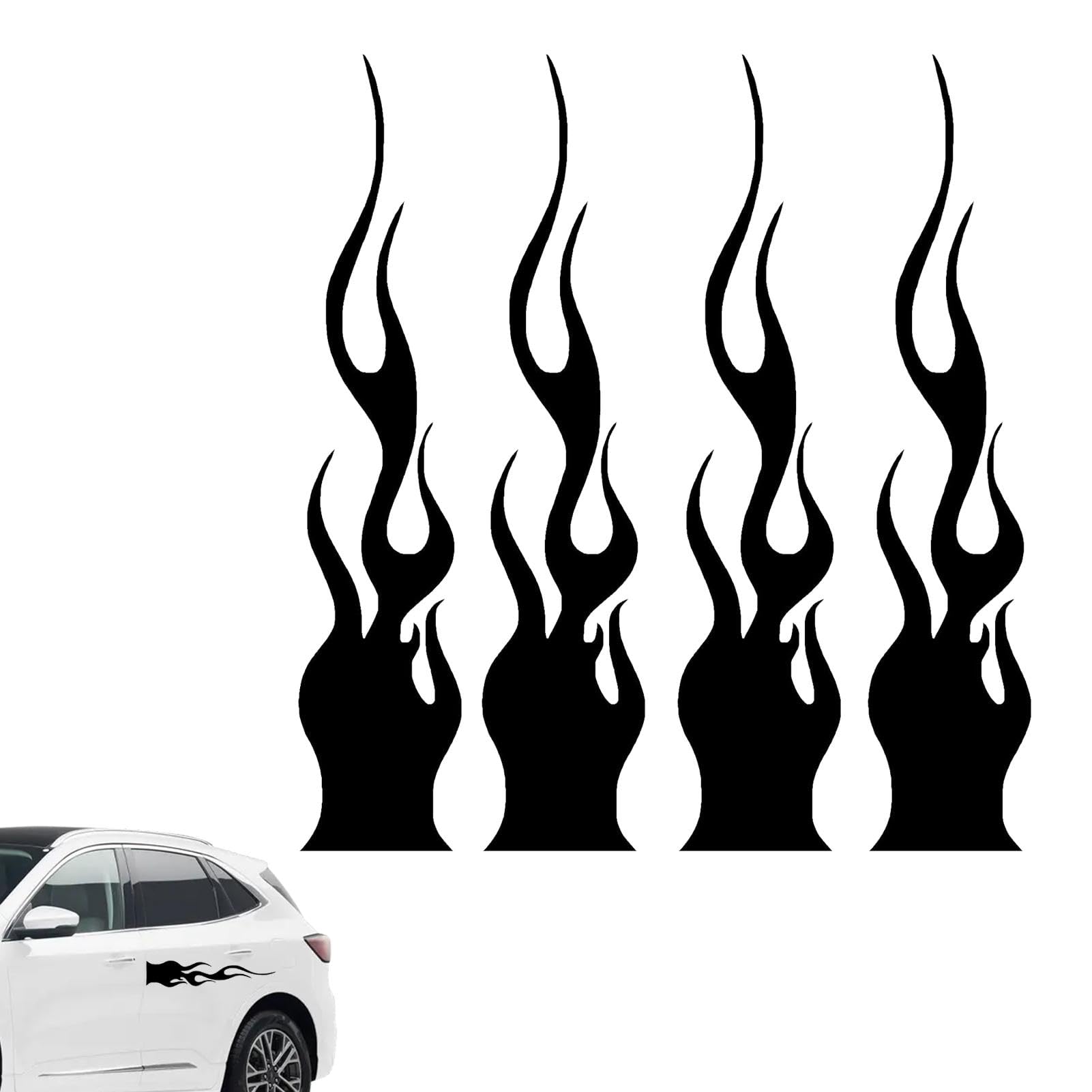 AUTOCOLLANT AUTOCOLLANT VINYLE Style Flamme R??servoir D'essence Moto Accrocheur EUR 16,56 - FR