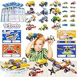 YDP 24 Pack Valentines Day Gifts - Building Blocks Party Favors for Kids 4-8, Exchange Small Toys for Goodie Bags, Prize Box Toys