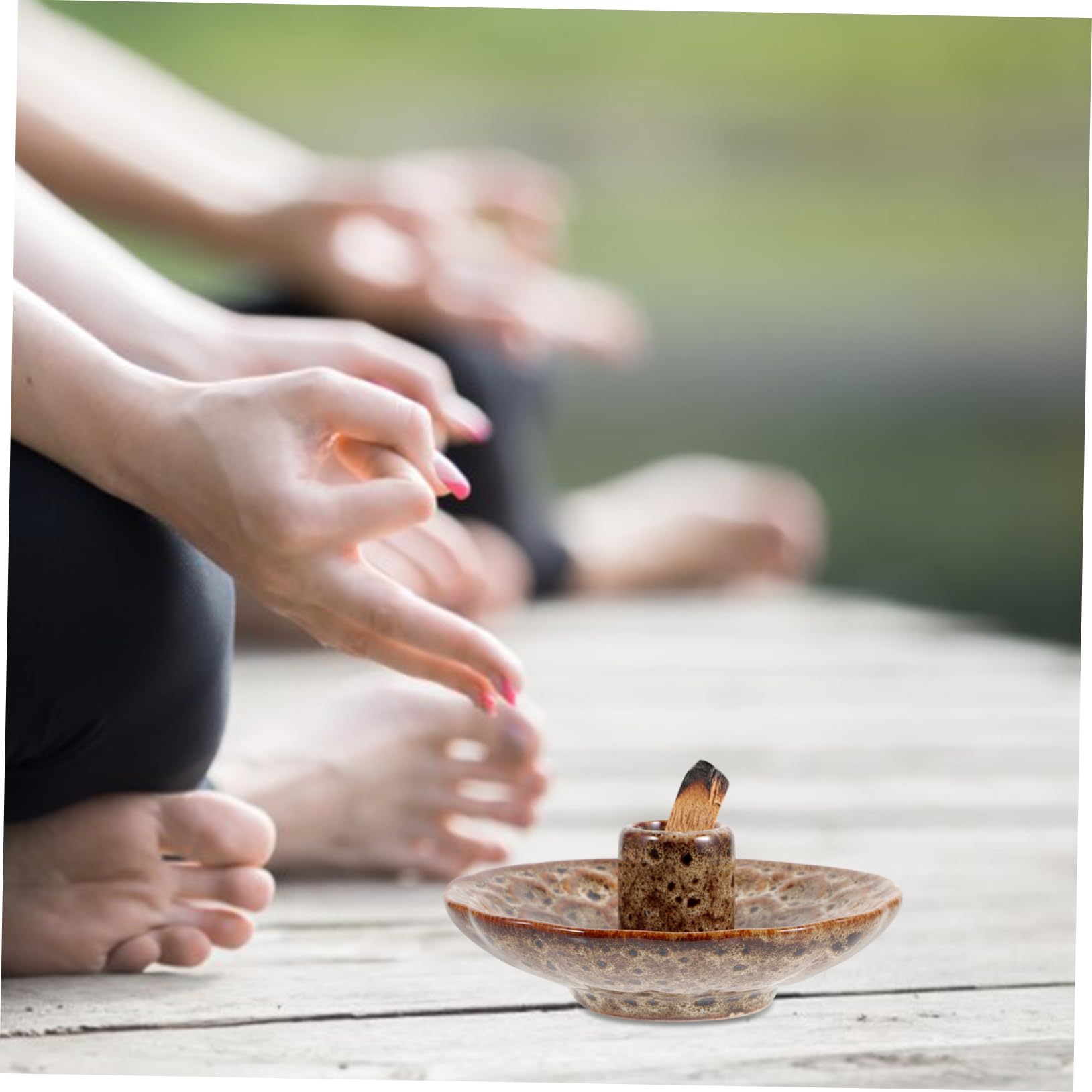 Vintage Räucherstäbchenhalter Aus Kristallglas - Meditations-Räuchergefäß Mit Zange Für Yoga & Entspannung