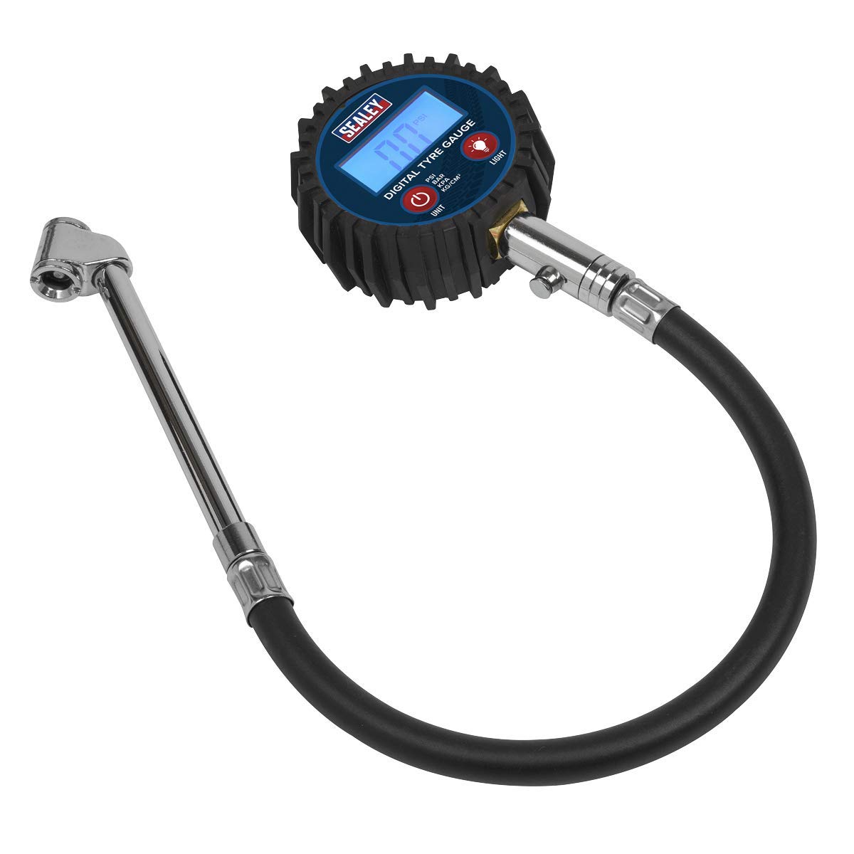 Sealey Digital Tyre Pressure Gauge With Twin Push-On Connector Tst003 from B&Q