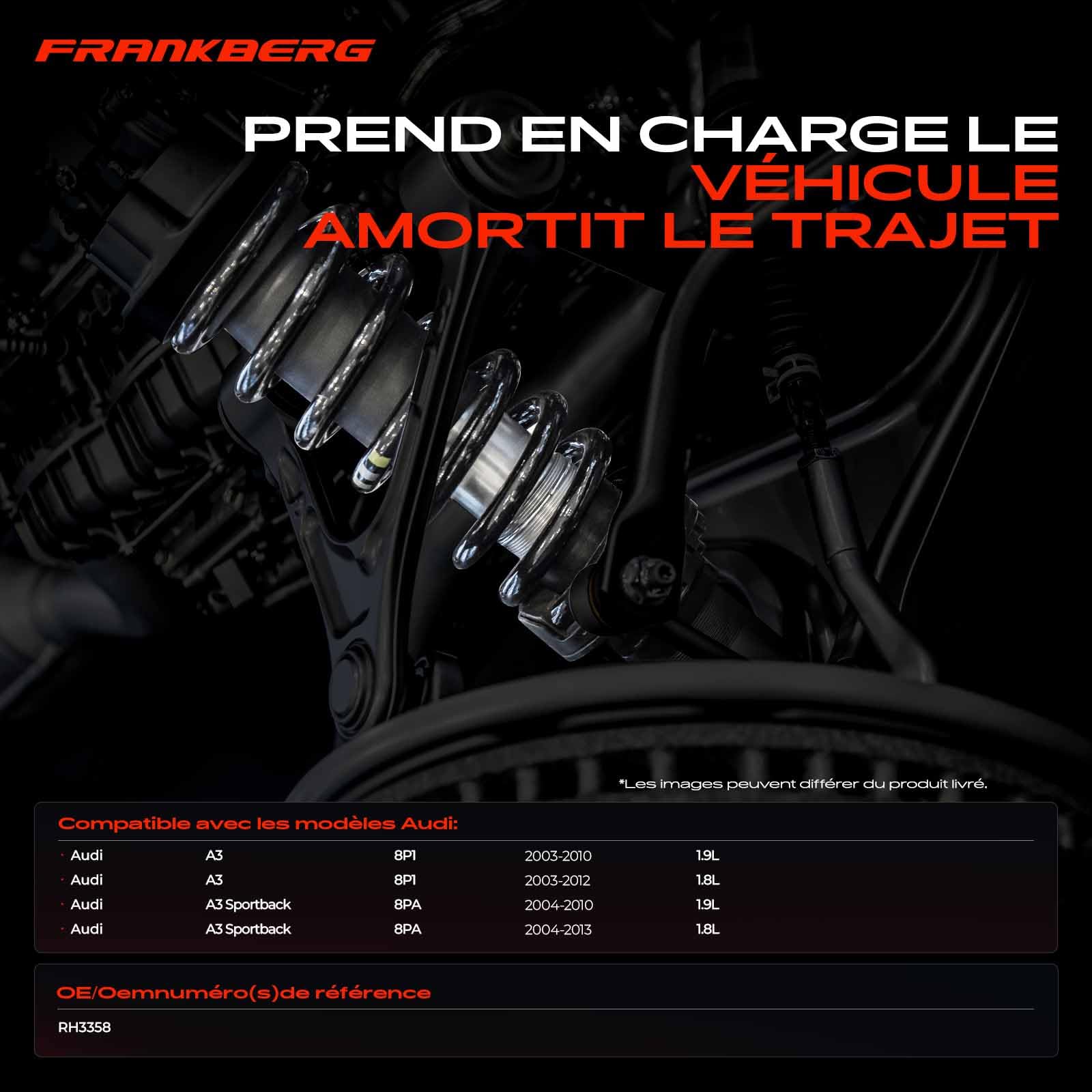 Frankberg 2x Ressort de suspension Essieu Avant Remplacer# RH3358