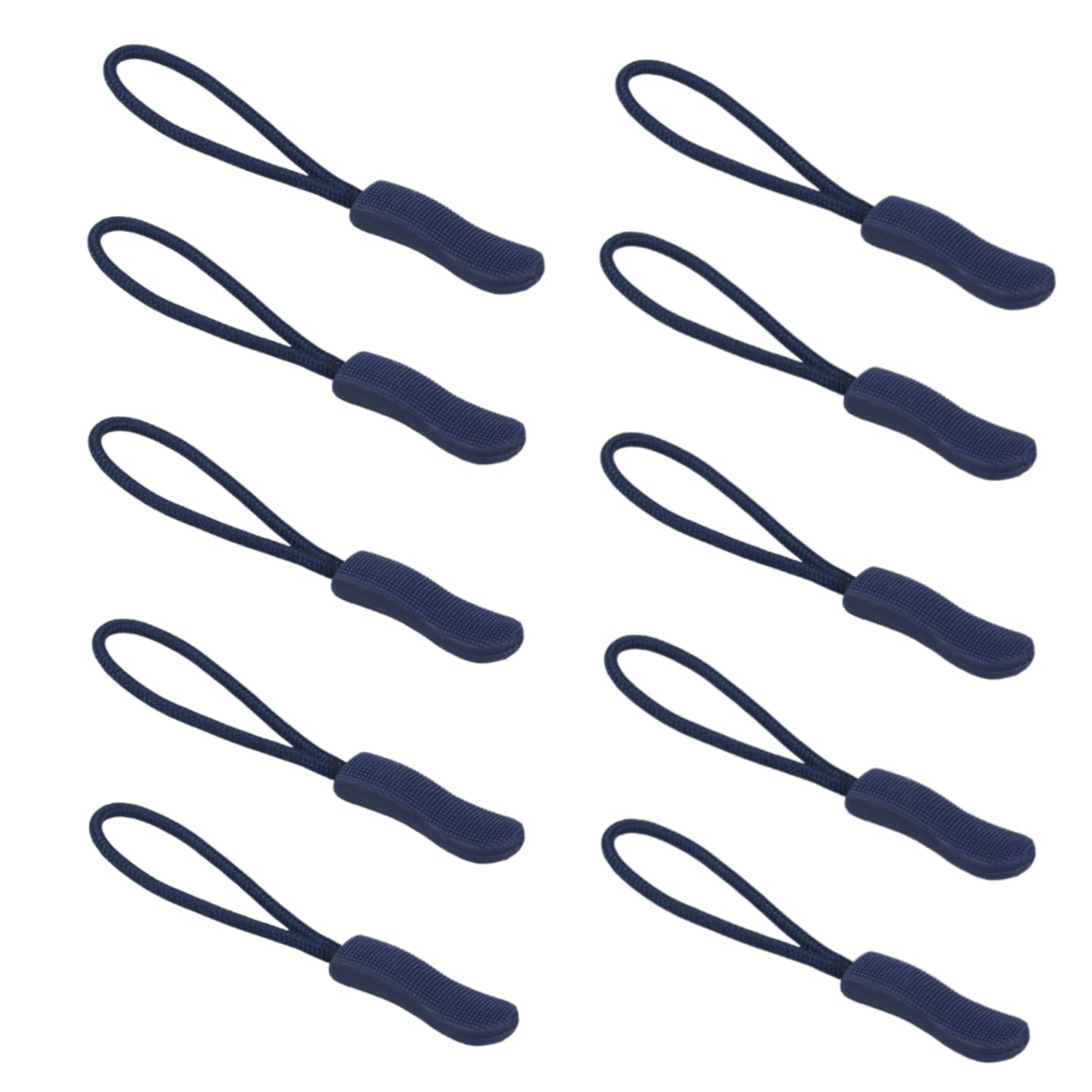 10 Piece Zipper Pulls Zip Tags Cord Pulls Zipper Pulls Extension Zip Pulls Replacement for Luggage Backpack Rucksack-Blue -