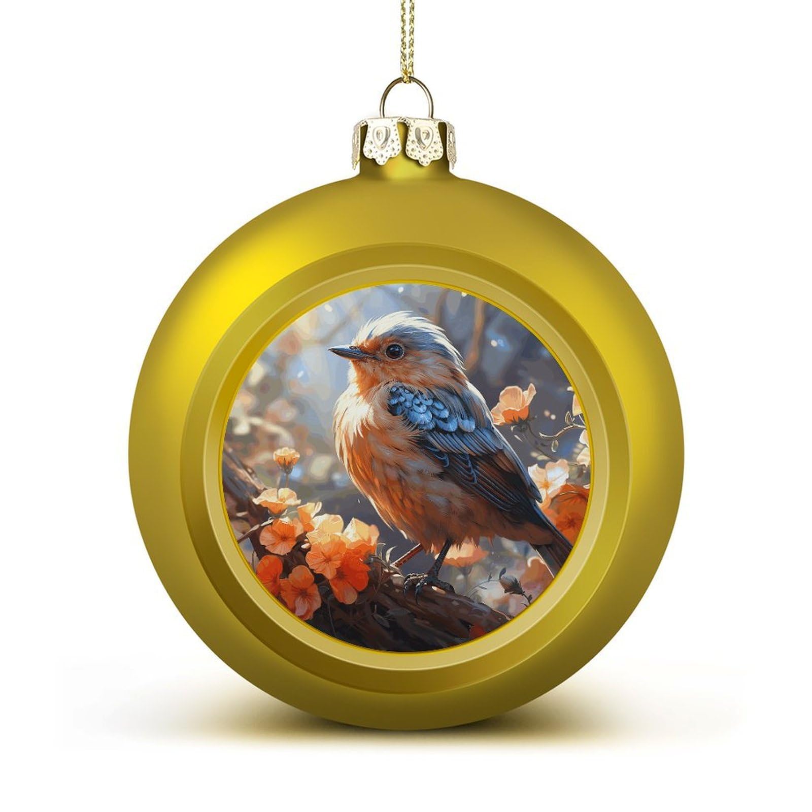 Noël décoration sapin incassable fleur oiseau fête