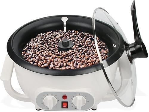 Tostador de café mejorado para uso doméstico, tostador de granos de café eléctrico de 110 V con temporizador, tostadora de 1200 W, tostadora de café