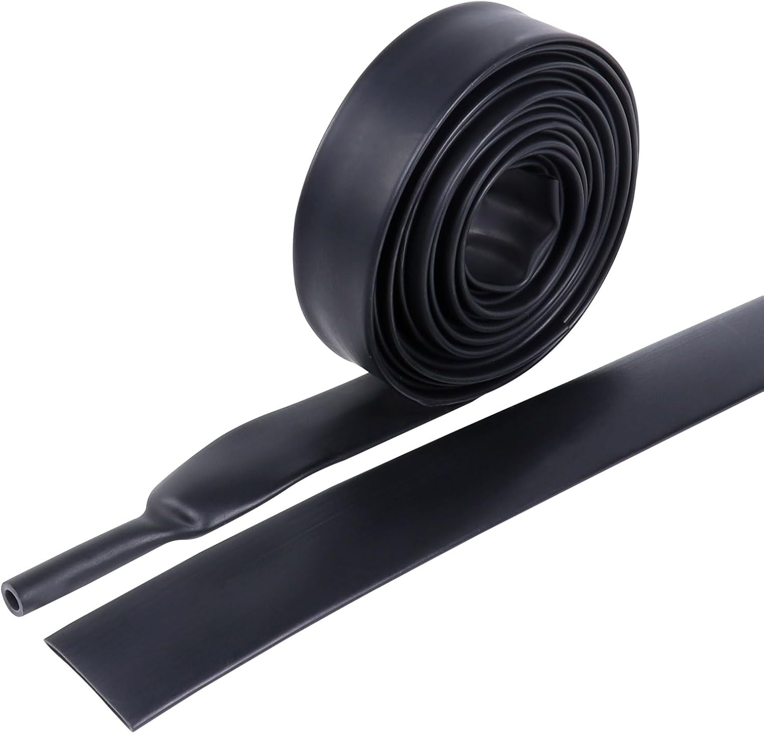 Heat Shrink Tubing 4:1 Dual Wall Adhesive Liner Wires Cable Wraps Connection Protection (Black, 1"-18ft)