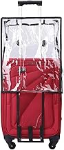 CNB Waterproof/Dustproof Anti-Scratch Suitcase Trolley Bag Cover Protector Case for Soft Luggage with Zip_ PVC Size 26"_Transparent (61X46X32cms) Height Excluding Wheels
