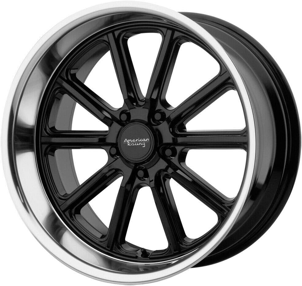 AMERICAN RACING VN507 RODDER BLACK Wheel Chromium (hexavalent compounds) (18 x 9.5 inches /5 x 72 mm, 0 mm Offset)