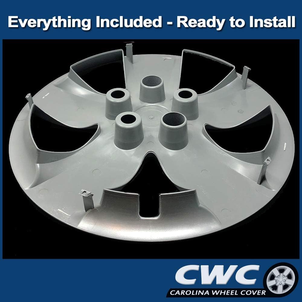 Premium Replica Hubcap Set, Replacement for Nissan Altima 2007-2008, 16-inch Wheel Cover (4 Pieces)