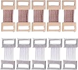 10 Pcs Bandage Wrap Stretch Metal Clips Fixation Clamps Hooks Kit for Sport White/Coffee Replacement Elastic Bandage Wrap Clips Black Bandages and Bandaging Supplies