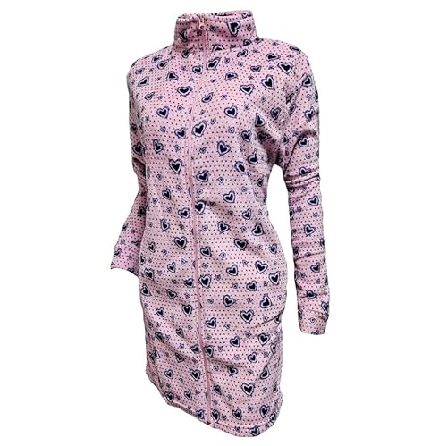 GX GARGIX Vestaglia Donna Invernale in Caldo Pile Coral, Zip,